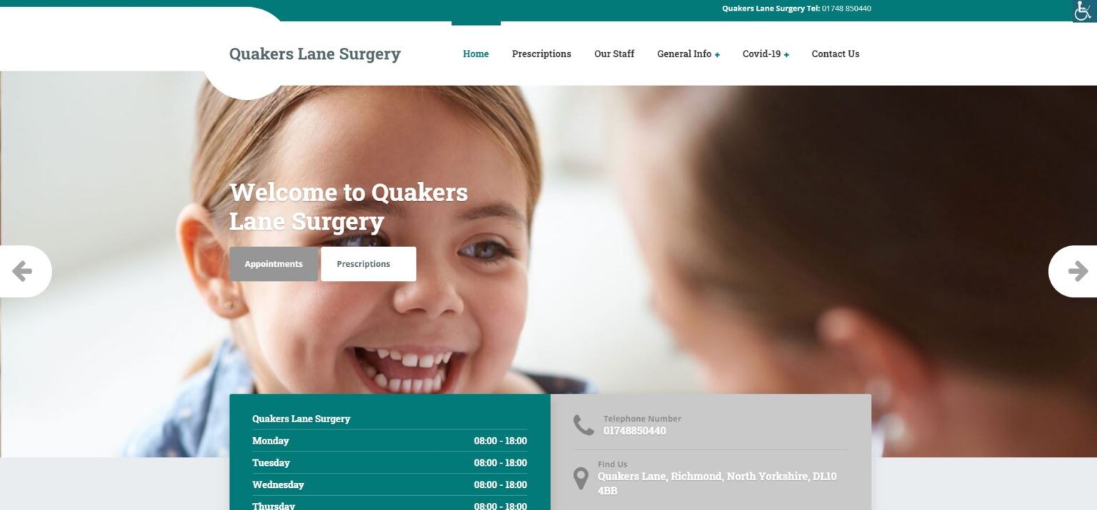 To Our New site Quakers Lane Surgery